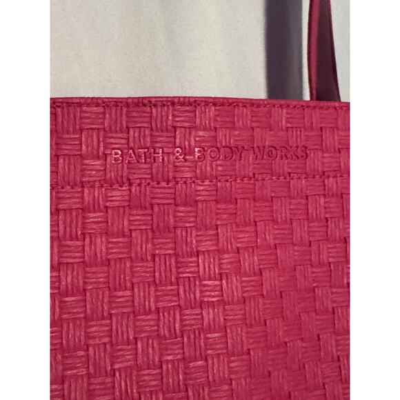 Bath & Body Works Large Pink Tote Bag - 17.5"x14" - Picture 3 of 9